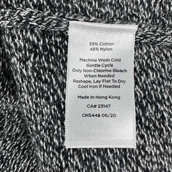 Talbots Textured Open Front Sweater Jacket Marled Duster Long Cardigan size Smal - Picture 7 of 8